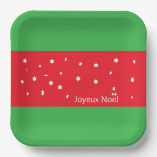 Joyeux Noes Christmas plates