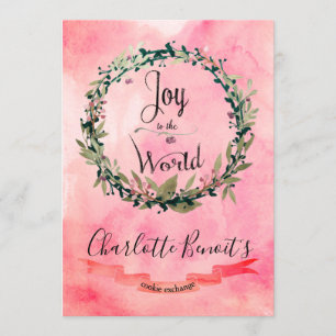 Joyful 2 Cookie Exchange Invitation