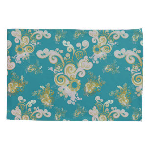 Joyful abstract flower petal  design pillowcase