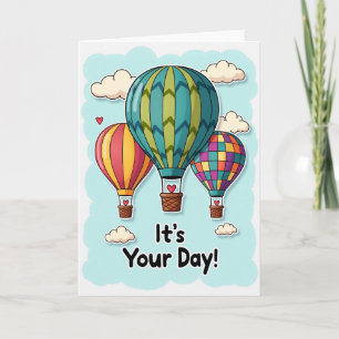 Joyful Airship Birthday Card