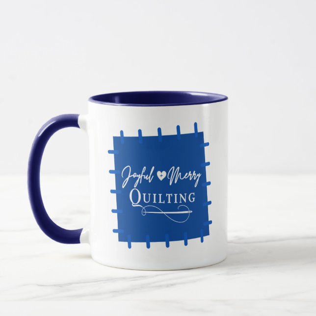 Joyful and Merry Quilter Mug (Left)