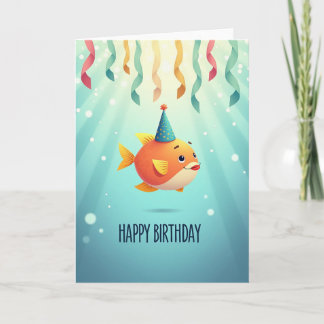 Joyful Aquatic Creature Card