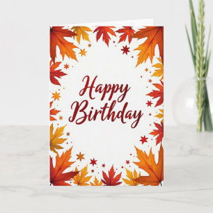 Joyful Autumn Leaves Card