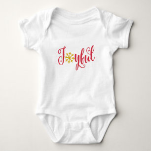 Joyful Baby Outfit – Sweet Christmas Bodysuit