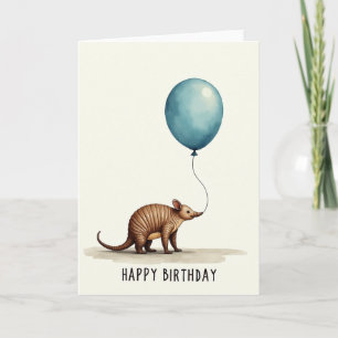 Joyful Balloon Animal Birthday Card