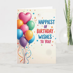 Joyful Balloon Burst Card