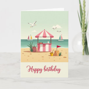 Joyful Beach Birthday Card