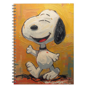 Joyful Beagle Dog Pop Art Painting Notebook