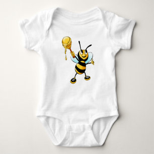 Joyful Bee With Honey Baby Bodysuit