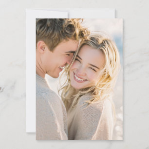 Joyful Beige Realistic Photo Invitation