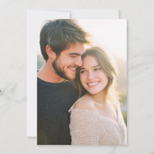 Joyful Beige Realistic Photo Invitation