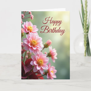 Joyful Birthday Bloom Cluster Card
