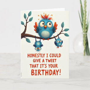 Joyful Birthday Blue Birds Card