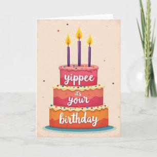 Joyful Birthday Cake Card