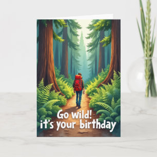 Joyful Birthday Forest Path Card