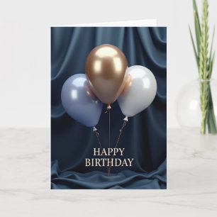 Joyful Birthday Gold Orb Card