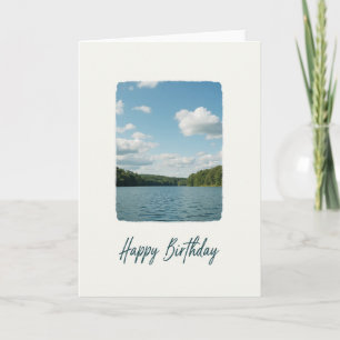 Joyful Birthday Lake View Card