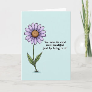 Joyful Birthday Lavender Blossom Card