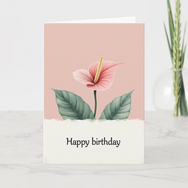Joyful Birthday Painterly Card (Front)