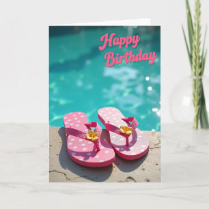 Joyful Birthday Poolside Card