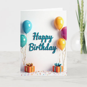 Joyful Birthday Presents Card