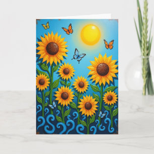 Joyful Birthday Radiant Flora Card