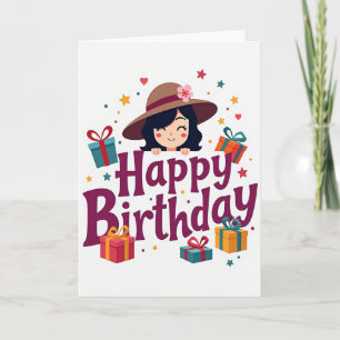 Joyful Birthday Scene Card