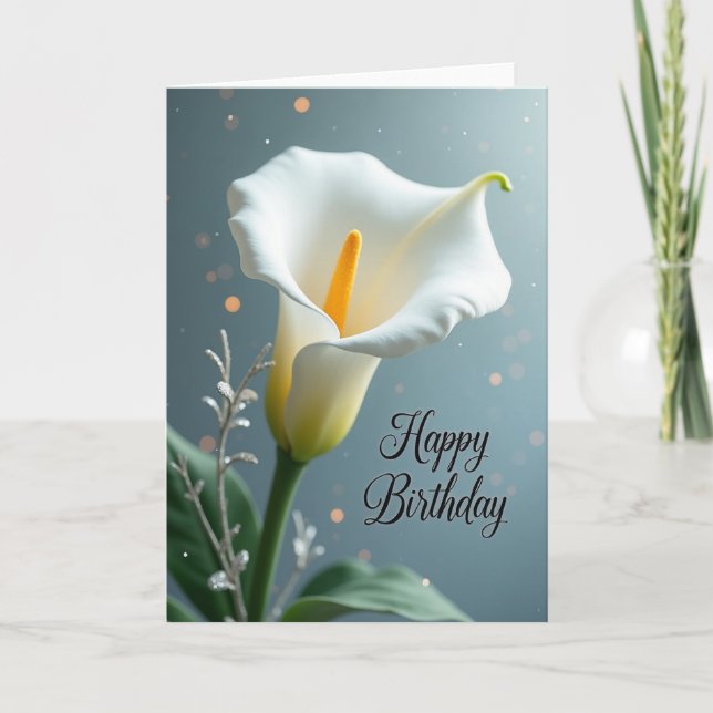 Joyful Birthday Shimmer Card (Front)