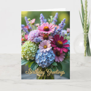 Joyful Birthday Spring Blooms Card