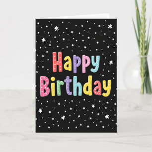 Joyful Birthday Sprinkle Star Card