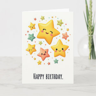 Joyful Birthday Starry Card
