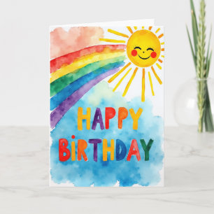 Joyful Birthday Sun Card