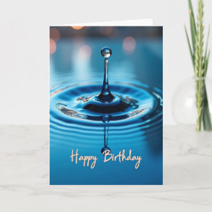 Joyful Birthday Water Ripple Card