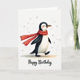 Joyful Birthday Whimsical Bird Card