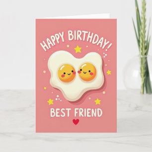 Joyful Birthday Whimsical Eggs Card
