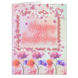 Joyful Birthday Wishes Greeting Card