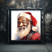 Joyful Black Santa