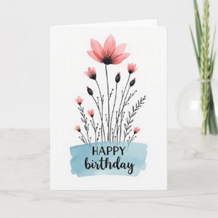 Joyful Bloom Birthday Card