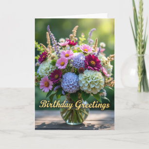 Joyful Bloom Vase Card