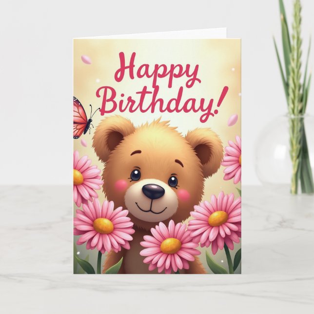 Joyful Blossom Cub Card (Front)