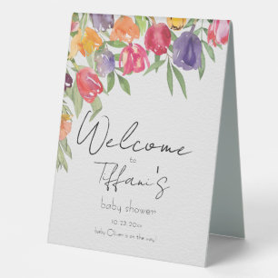 Joyful Blossoms Tulips and Greenery Baby Shower