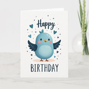 Joyful Blue Bird Card