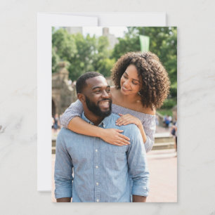 Joyful Blue Realistic Photo Invitation