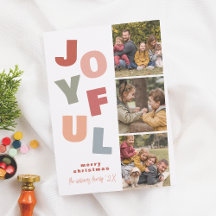 Joyful Boho Bold Multi 3 Photo Booth Christmas