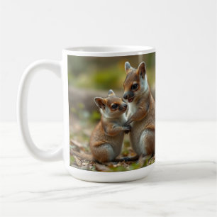 "Joyful Bond: Australian Mama and Baby Quokka" Coffee Mug