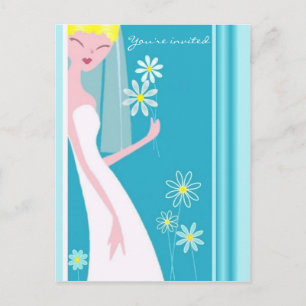 JOYFUL BRIDE INVITATION POSTCARD