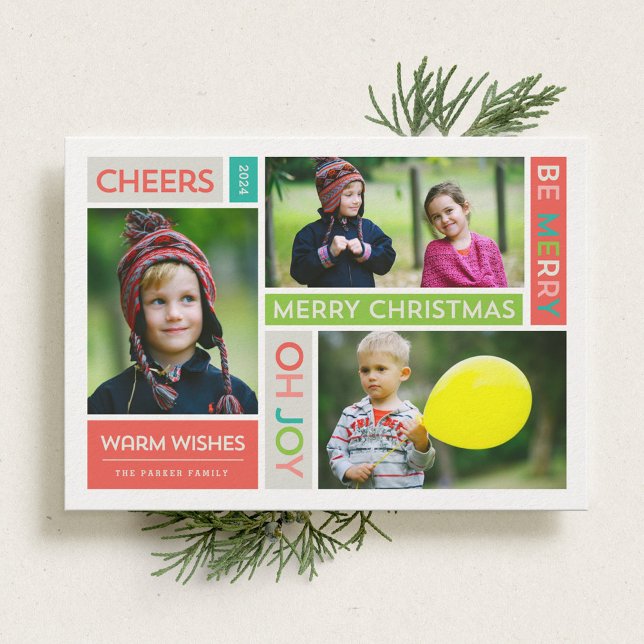 Joyful & Bright Holiday Photo Card (Creator Uploaded)
