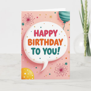 Joyful Bubble Message Card