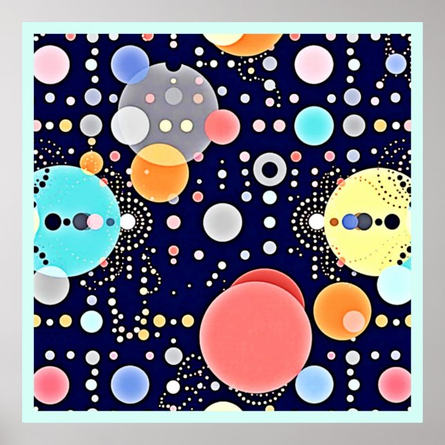 Joyful Bubble Universe Vision Poster (Front)