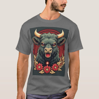 Joyful Bull: The Smile of Happiness T-Shirt